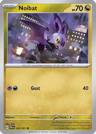 Noibat (068/091) [SV Paldean Fates] Reverse Holofoil - Common