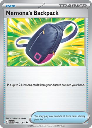 Nemona's Backpack (083) [SV Paldean Fates] Reverse Holofoil - Uncommon