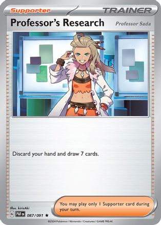 Professor's Research [Professor Sada] (087/091) [SV Paldean Fates] Holofoil - Rare