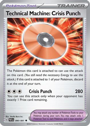 Technical Machine: Crisis Punch (090) [SV Paldean Fates] - Uncommon