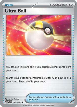 Ultra Ball (091) [SV Paldean Fates] Reverse Holofoil - Uncommon