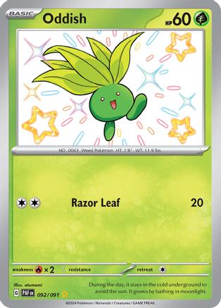 Oddish (092) [SV Paldean Fates] Holofoil - Shiny Rare
