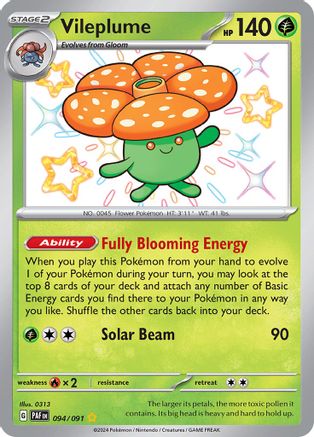 Vileplume (094) [SV Paldean Fates] Holofoil - Shiny Rare
