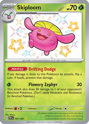 Skiploom (097) [SV Paldean Fates] Holofoil - Shiny Rare