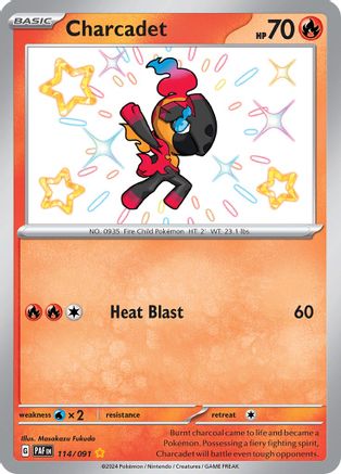 Charcadet (114/091) [SV Paldean Fates] Holofoil - Shiny Rare