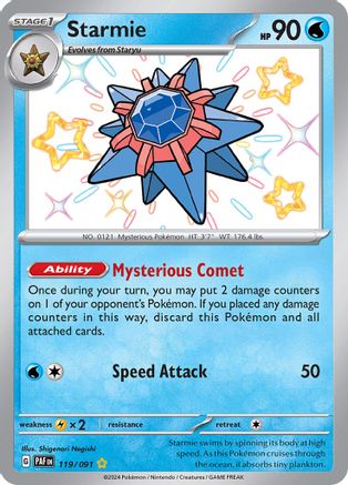 Starmie (119) [SV Paldean Fates] Holofoil - Shiny Rare