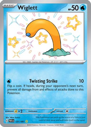Wiglett (121/091) [SV Paldean Fates] Holofoil - Shiny Rare