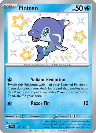 Finizen (123) [SV Paldean Fates] Holofoil - Shiny Rare