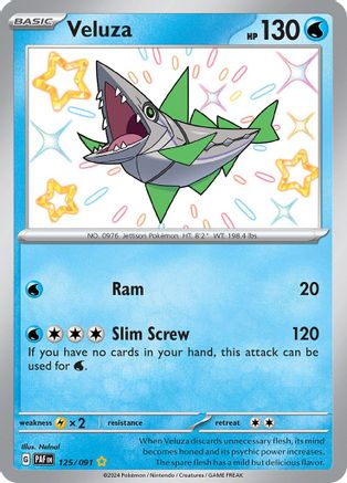 Veluza (125/091) [SV Paldean Fates] Holofoil - Shiny Rare