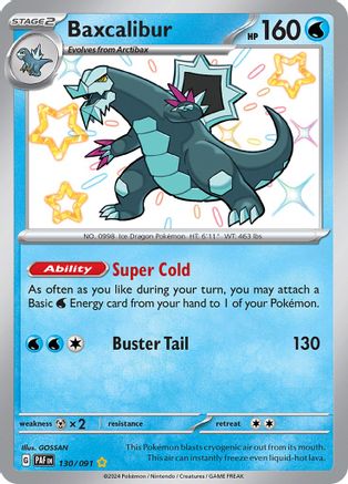 Baxcalibur (130) [SV Paldean Fates] Holofoil - Shiny Rare