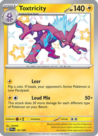 Toxtricity (141) [SV Paldean Fates] Holofoil - Shiny Rare