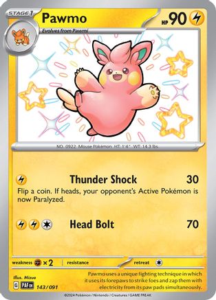 Pawmo (143) [SV Paldean Fates] Holofoil - Shiny Rare