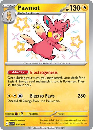 Pawmot (144) [SV Paldean Fates] Holofoil - Shiny Rare