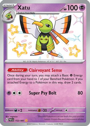 Xatu (152/091) [SV Paldean Fates] Holofoil - Shiny Rare