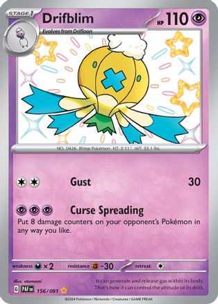 Drifblim (156) [SV Paldean Fates] Holofoil - Shiny Rare