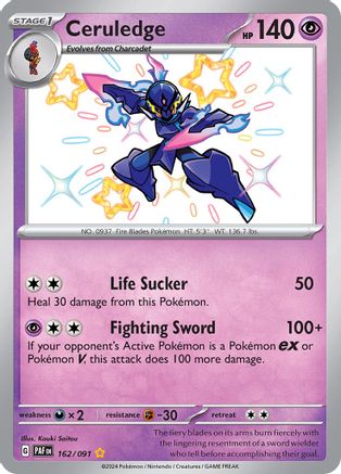 Ceruledge (162/091) [SV Paldean Fates] Holofoil - Shiny Rare