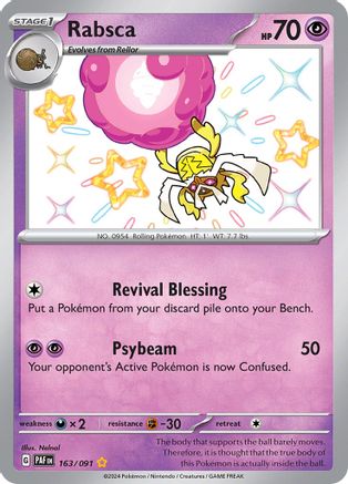 Rabsca (163) [SV Paldean Fates] Holofoil - Shiny Rare