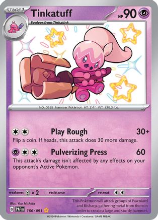 Tinkatuff (166) [SV Paldean Fates] Holofoil - Shiny Rare