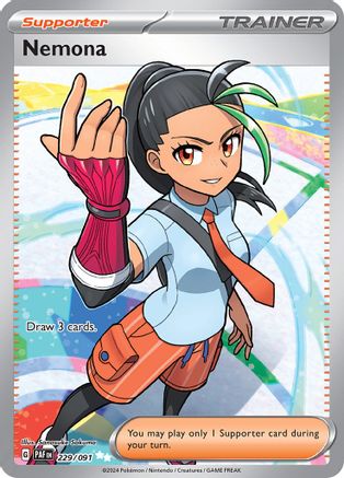 Nemona (229/091) [SV Paldean Fates] Holofoil - Ultra Rare