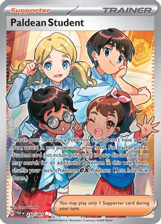 Paldean Student (230/091) [SV Paldean Fates] Holofoil - Ultra Rare