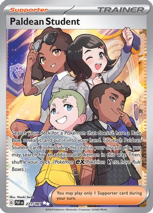 Paldean Student (231/091) [SV Paldean Fates] Holofoil - Ultra Rare