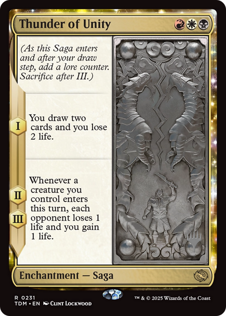 Thunder of Unity (PPTDM-231) [Promo Pack: Tarkir: Dragonstorm]
