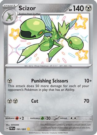 Scizor (191) [SV Paldean Fates] Holofoil - Shiny Rare