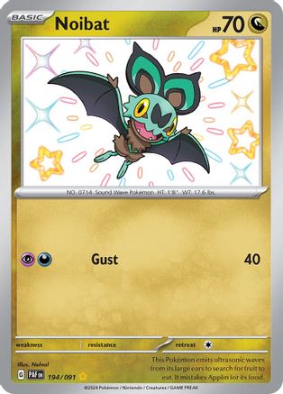 Noibat (194/091) [SV Paldean Fates] Holofoil - Shiny Rare