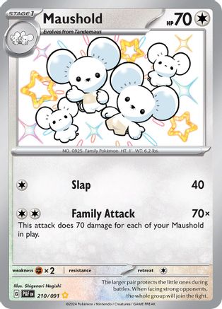 Maushold (210/091) [SV Paldean Fates] Holofoil - Shiny Rare