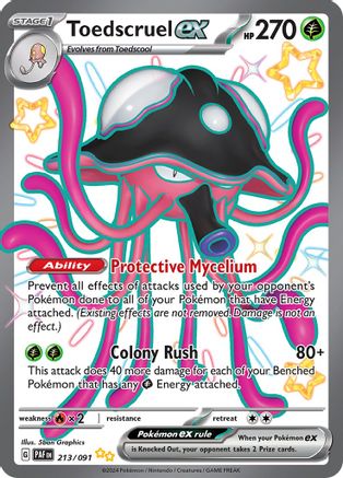Toedscruel ex (213/091) [SV Paldean Fates] Holofoil - Shiny Ultra Rare