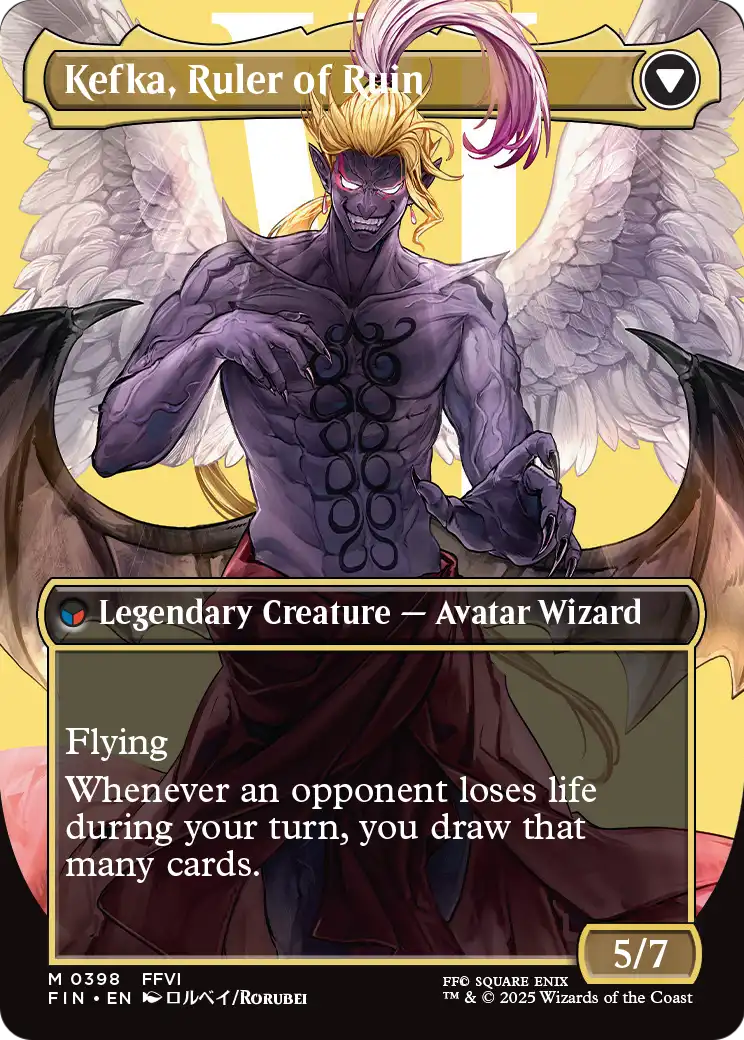 Kefka, Court Mage (FIN-398) (Borderless) [FINAL FANTASY] Foil