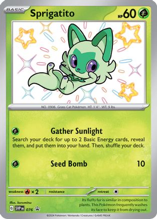 Sprigatito (076) [SV Scarlet & Violet Promo Cards] Holofoil - Promo