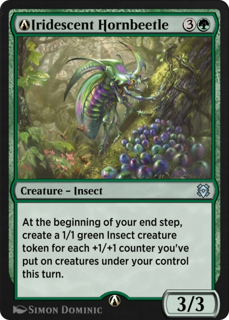 A-Iridescent Hornbeetle (ZNR-A-187) [Zendikar Rising]