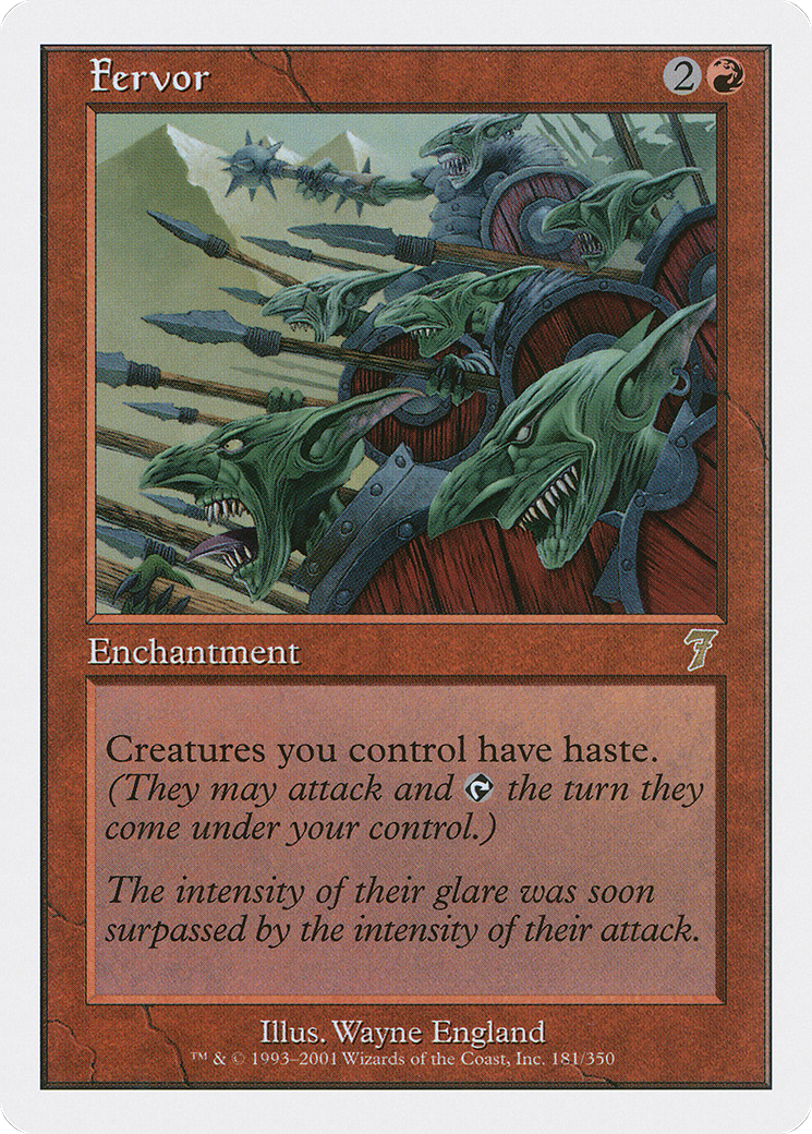 Fervor (7ED-181) [7th Edition] Foil