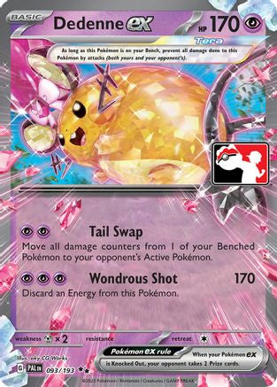 Dedenne ex (093/193) [Prize Pack Series Cards] Holofoil - Double Rare