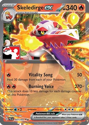 Skeledirge ex (37/193) [Prize Pack Series Cards] Holofoil - Double Rare