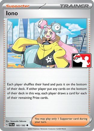 Iono (185) [Prize Pack Series Cards] - Uncommon