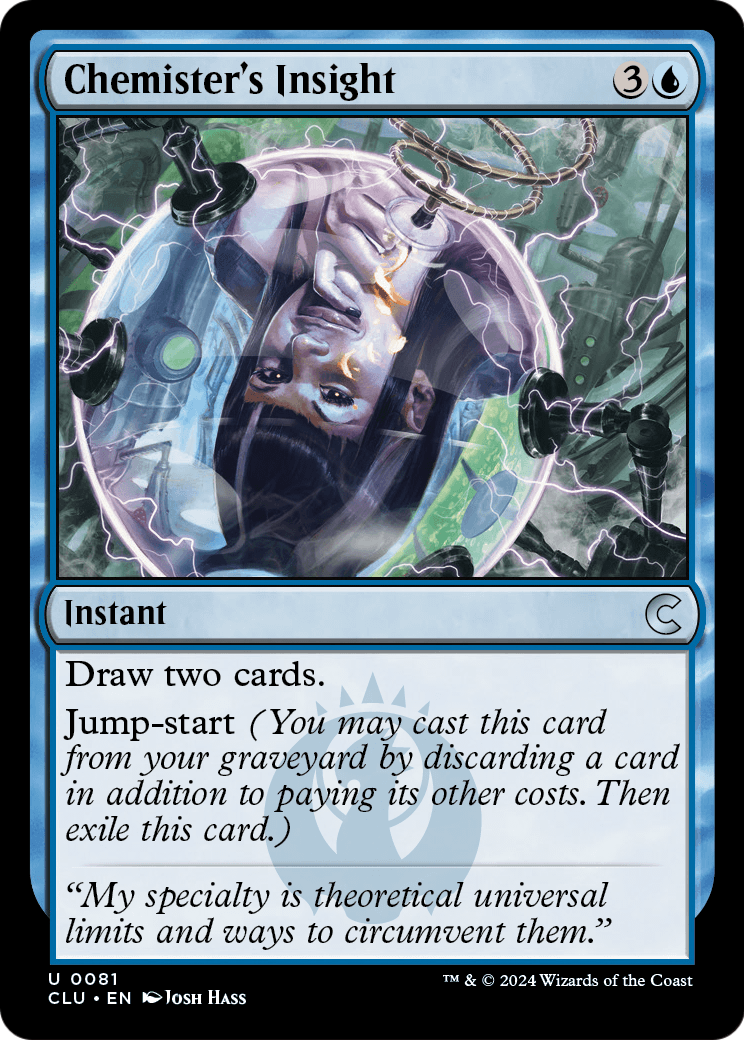 Chemister's Insight (CLU-081) [Ravnica: Clue Edition]