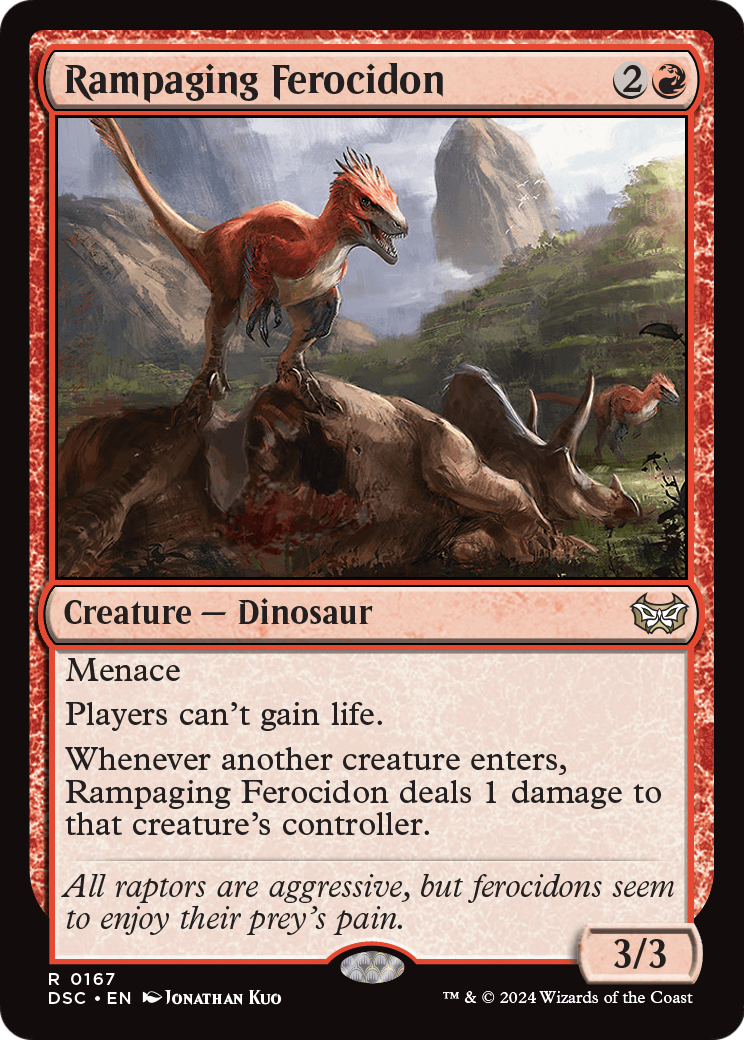Rampaging Ferocidon (DSC-167) [Duskmourn: House of Horror Commander]