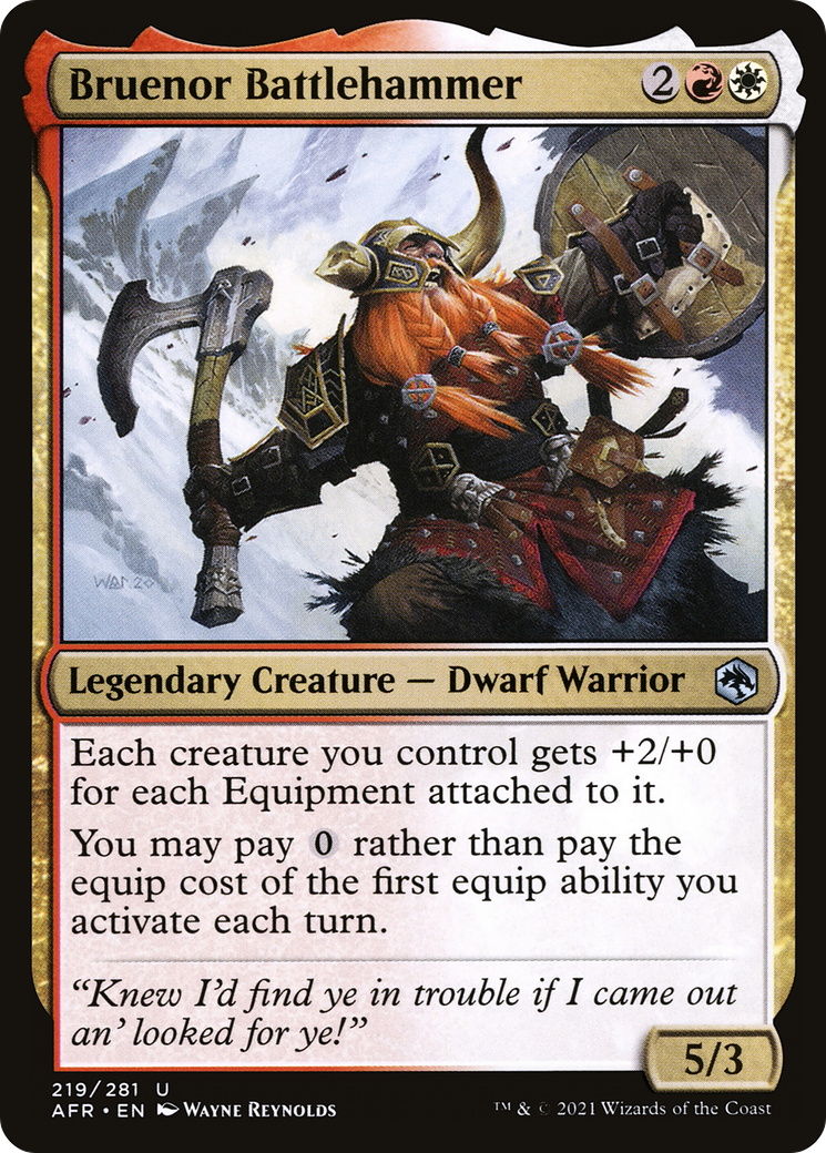 Bruenor Battlehammer (AFR-219) [Adventures in the Forgotten Realms] Foil