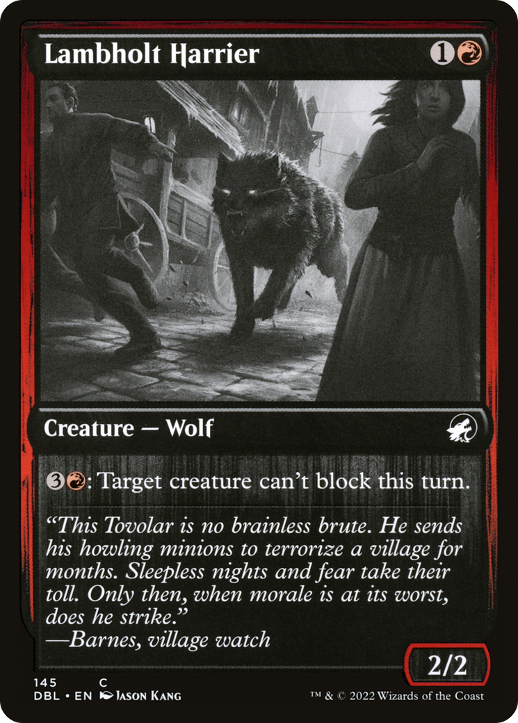 Lambholt Harrier (DBL-145) [Innistrad: Double Feature] Foil