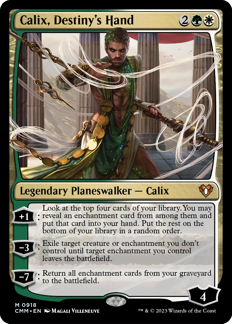 Calix, Destiny's Hand (CMM-918) [Commander Masters]