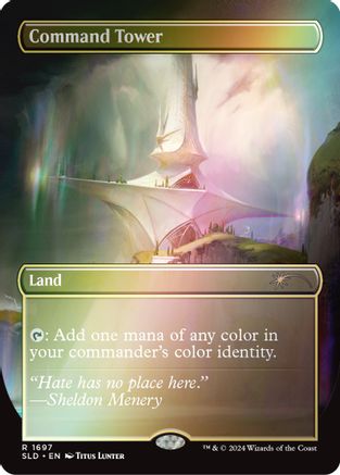 Command Tower (SLD-1697) (Rainbow Foil) [Secret Lair Drop Series] Foil