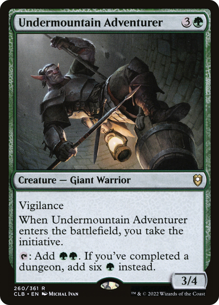 Undermountain Adventurer (CLB-260) [Commander Legends: Battle for Baldur's Gate] Foil