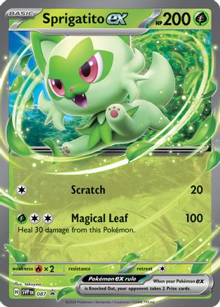 Sprigatito ex (087) [SV Scarlet & Violet Promo Cards] Holofoil - Promo