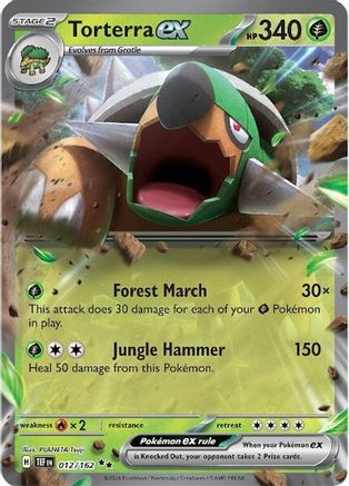 Torterra ex (012/162) [SV05 Temporal Forces] Holofoil - Double Rare