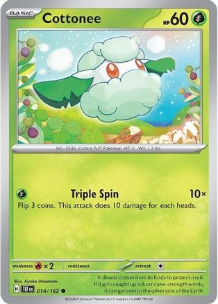 Cottonee (014) [SV05 Temporal Forces] Reverse Holofoil - Common