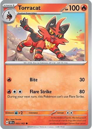 Torracat (033) [SV05 Temporal Forces] Reverse Holofoil - Common