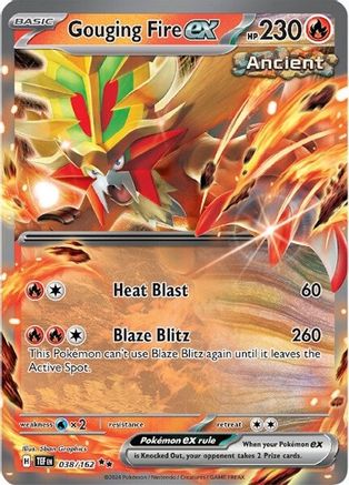 Gouging Fire ex (038/162) [SV05 Temporal Forces] Holofoil - Double Rare