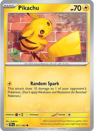 Pikachu (051) [SV05 Temporal Forces] Reverse Holofoil - Common